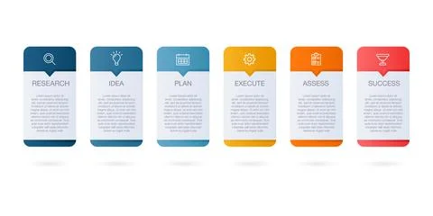 Vector illustration of infographic element completer with process icon. 스톡 일러스트