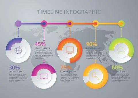 Vector illustration infographic Stock Illustration