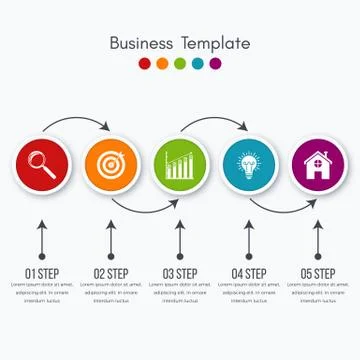 Vector illustration infographic Illustrazione stock