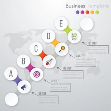 Vector illustration infographic Illustrazione stock