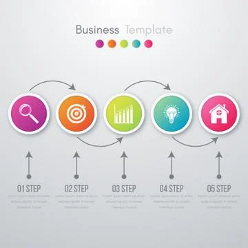 Vector illustration infographic Illustrazione stock