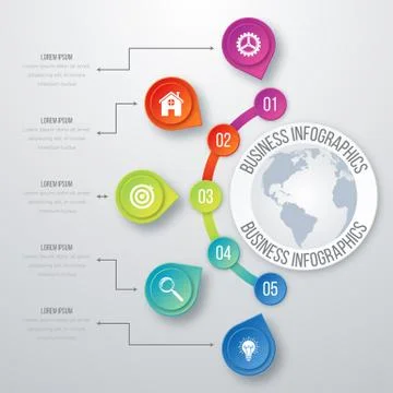 Vector illustration infographic Stock Illustration