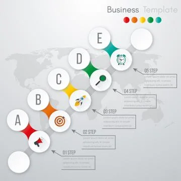 Vector illustration infographic Stock Illustration