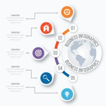 Vector illustration infographic Stock Illustration