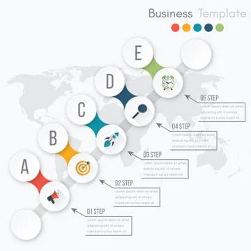 Vector illustration infographic Illustrazione stock
