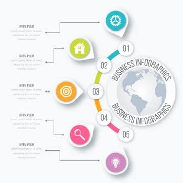 Vector illustration infographic Stock Illustration