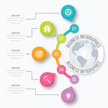 Vector illustration infographic Stock Illustration