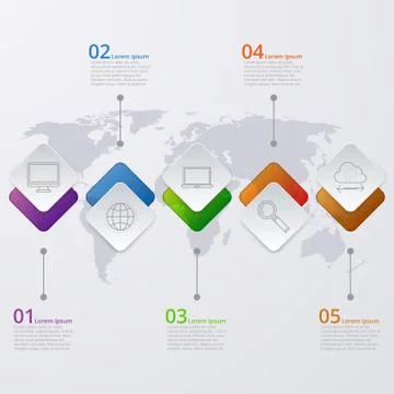 Vector illustration infographic timeline Stock Illustration