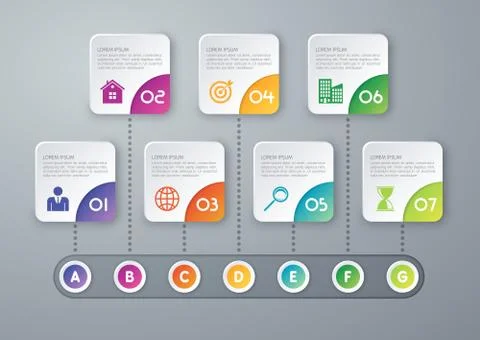 Vector illustration infographic timeline Stock Illustration