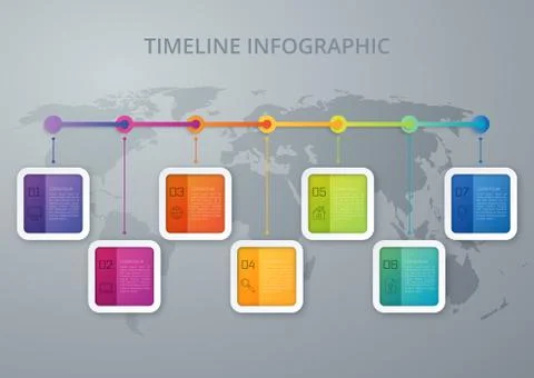 Vector illustration infographic timeline Stock Illustration