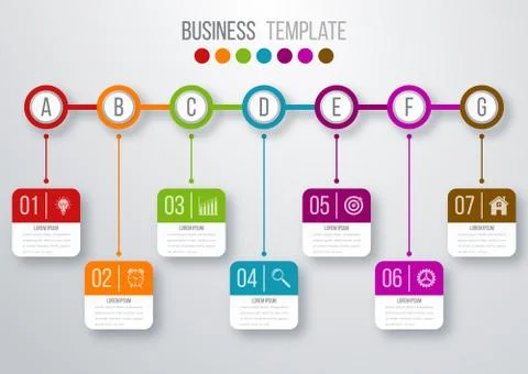 Vector illustration infographic timeline Stock Illustration