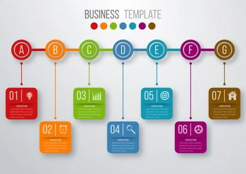 Vector illustration infographic timeline Stock Illustration