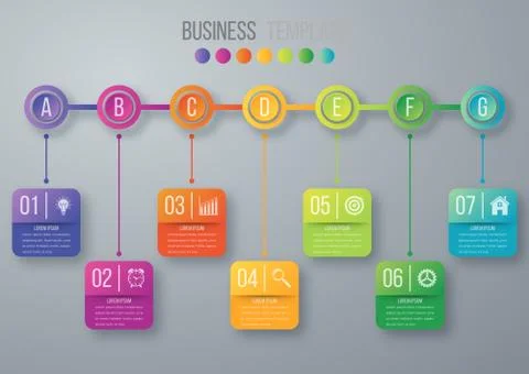 Vector illustration infographic timeline Stock Illustration
