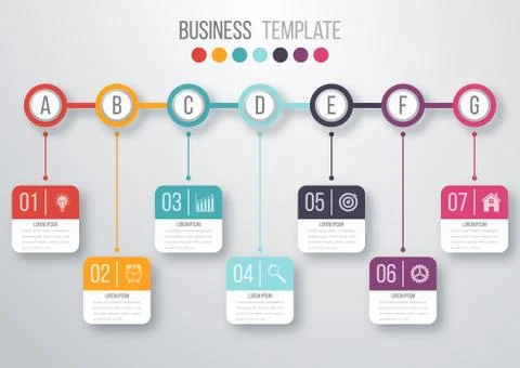 Vector illustration infographic timeline Stock Illustration