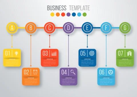 Vector illustration infographic timeline Illustrazione stock
