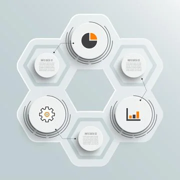 Vector illustration infographics 3 options. Template for brochure, business,  Stock Illustration