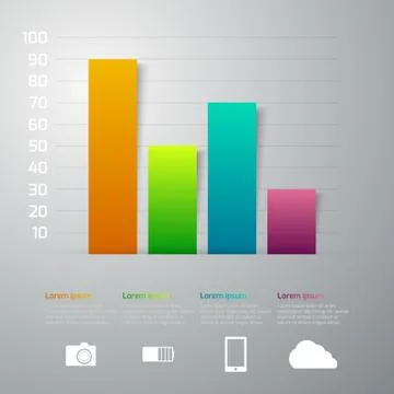 Vector illustration infographics 4 options Stock Illustration