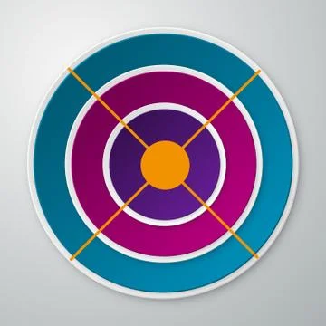 Vector illustration infographics colored circles Stock Illustration