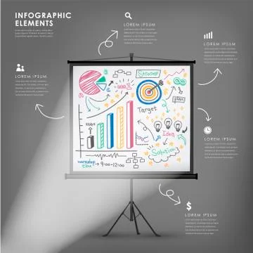 Vector illustration infographics elements design Stock Illustration