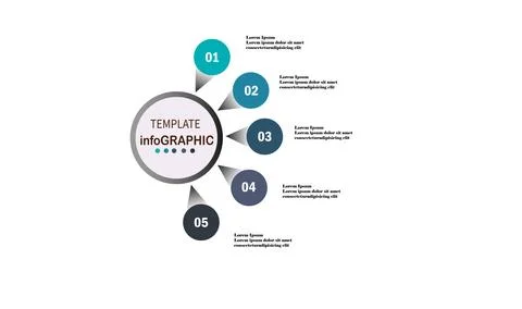Vector illustration of infographics elements for web design, business prese.. Stock Illustration