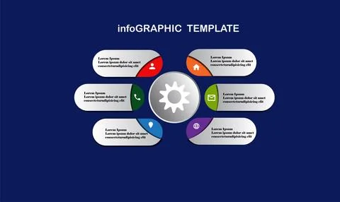 Vector illustration of infographics elements for web design, business prese.. Stock Illustration