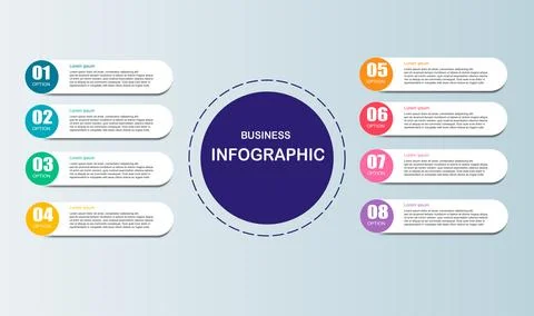 Vector illustration of infographics elements for web design, business prese.. Stock Illustration