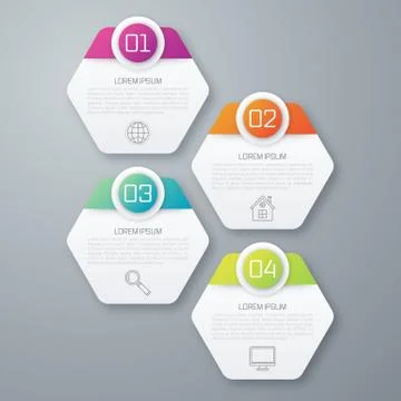 Vector illustration infographics four Stock Illustration