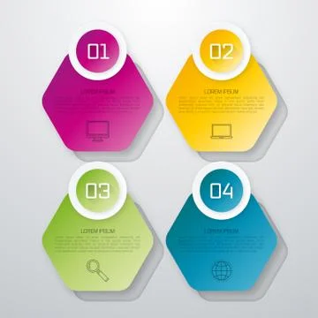 Vector illustration infographics four Stock Illustration