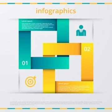 Vector illustration infographics four options. Stock Illustration