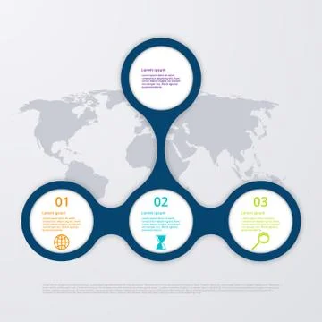 Vector illustration infographics four options. Stock Illustration