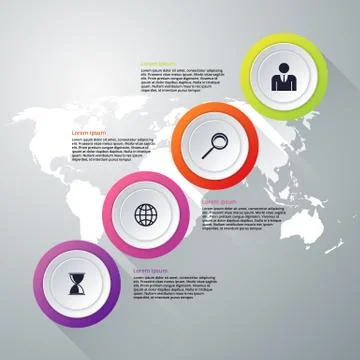 Vector illustration infographics four options Stock Illustration