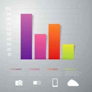Vector illustration infographics four options Stock Illustration