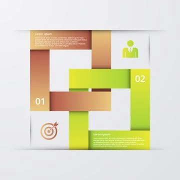 Vector illustration infographics four options Stock Illustration