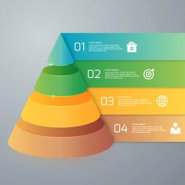 Vector illustration infographics four options Stock Illustration