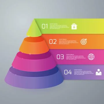 Vector illustration infographics four options Stock Illustration