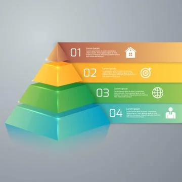 Vector illustration infographics four options Stock Illustration