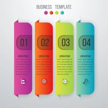Vector illustration infographics four options Stock Illustration