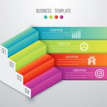 Vector illustration infographics four options Stock Illustration