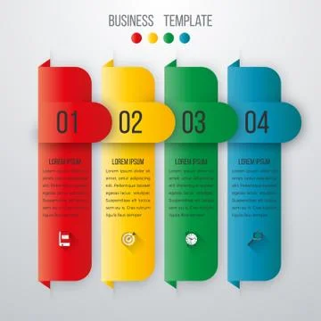 Vector illustration infographics four options Stock-Illustration