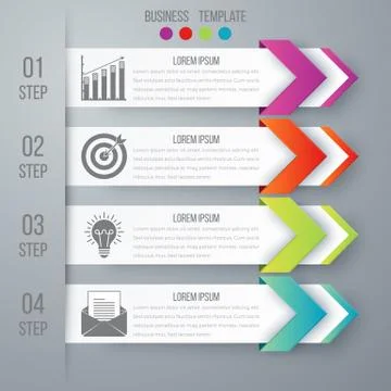 Vector illustration infographics four options Stock Illustration