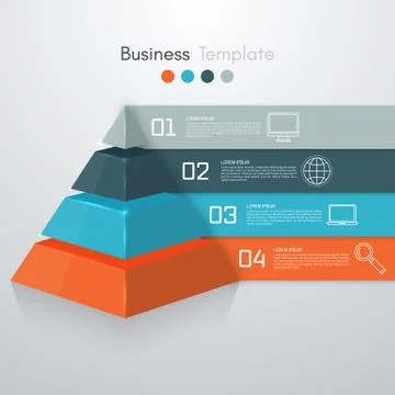Vector illustration infographics four options Stock Illustration