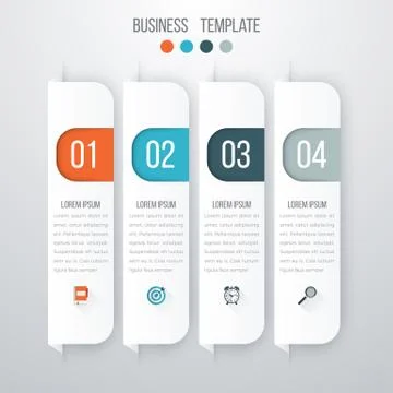 Vector illustration infographics four options Stock Illustration