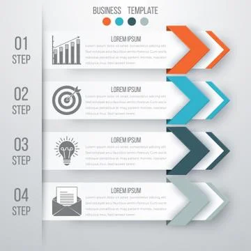 Vector illustration infographics four options Stock Illustration