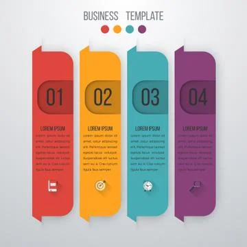 Vector illustration infographics four options Stock Illustration