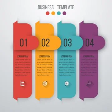 Vector illustration infographics four options Stock Illustration