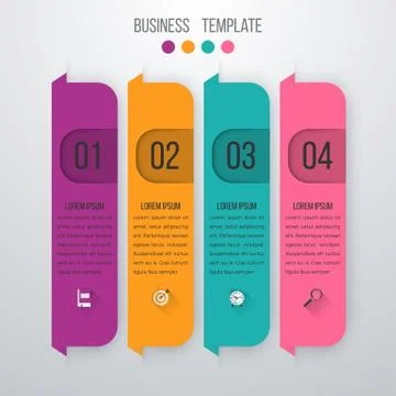 Vector illustration infographics four options Stock Illustration