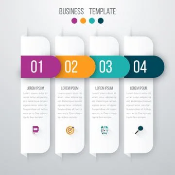 Vector illustration infographics four options Stock Illustration