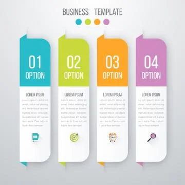 Vector illustration infographics four options Stock Illustration