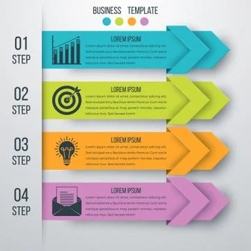 Vector illustration infographics four options Stock Illustration