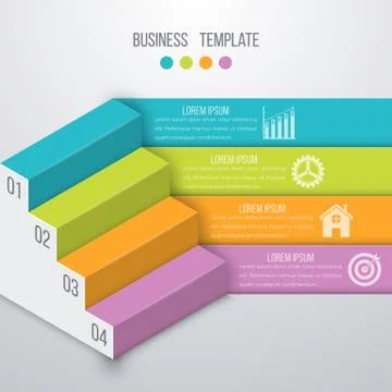 Vector illustration infographics four options Stock Illustration